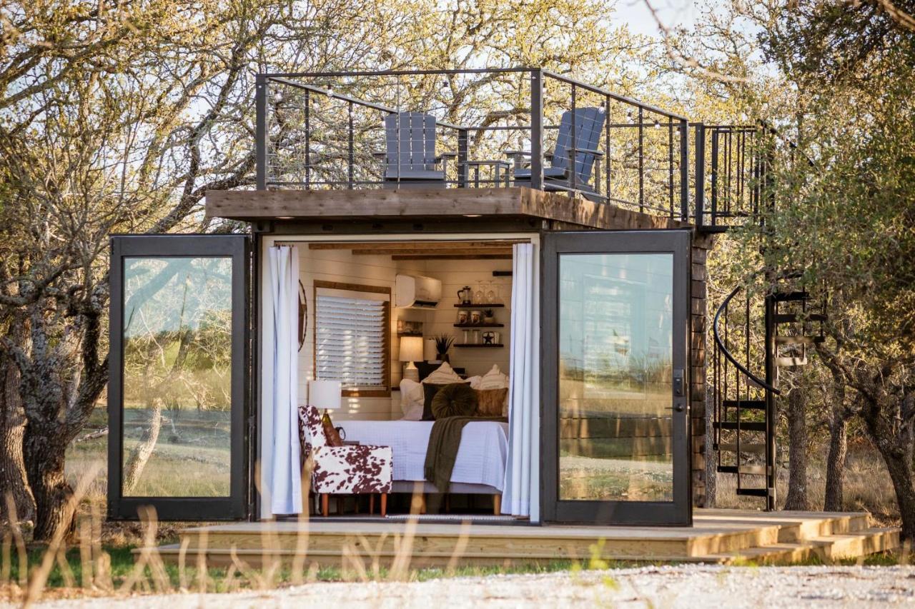 New The Lone Star Shipping Container Villa Fredericksburg Bagian luar foto